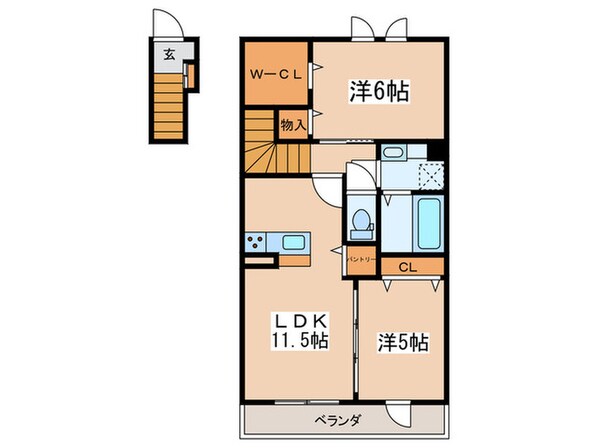 Ｃａｓａ　ＯｋｕｒａⅠの物件間取画像